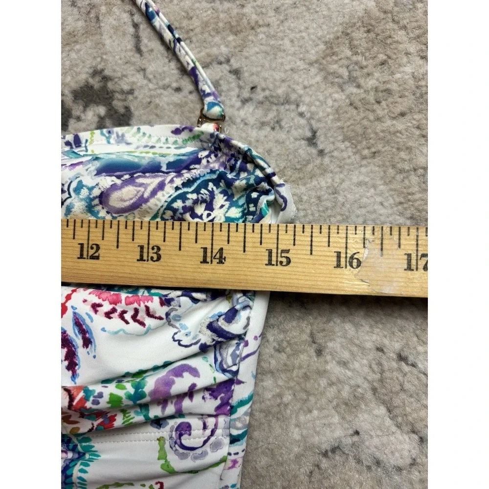 Ralph Lauren Captiva Paisley Twist Front‎ Swimsuit Tankini Top & Bottom Sz 10